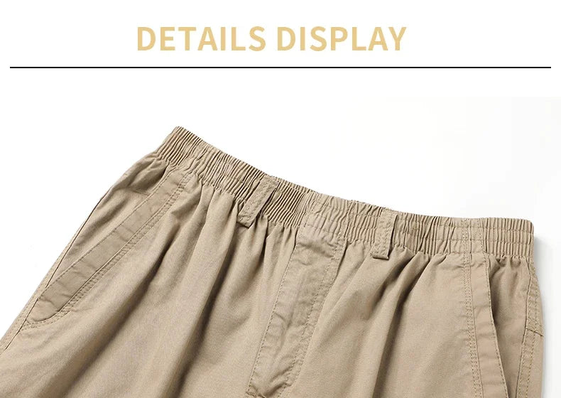 Men's Plus Size Cargo Pants – 6XL Summer Cotton