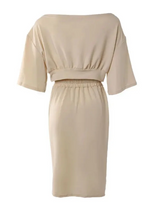 Plus Size One Shoulder Skirt Set