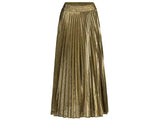 Women Gold Swing Maxi Skirt