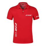 Men Motorcycle Logo Polo Shirt