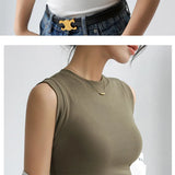 Colorful Round Neck Camisole Vest