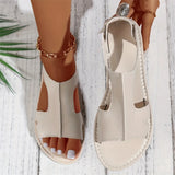 Women Shallow Flat Sandals Lightweight Shoes