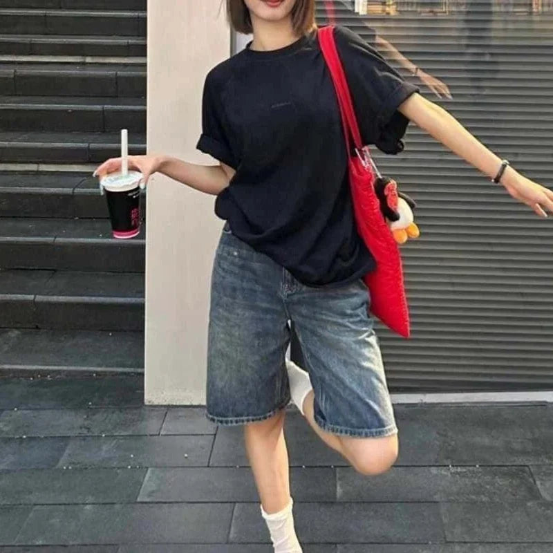 Women’s High Waist Denim Shorts - Casual Summer Fashion