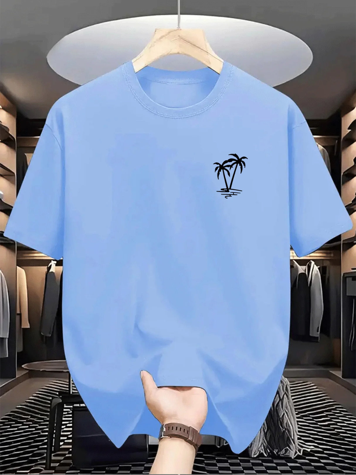 Men Coconut Print T-Shirt