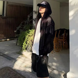 Men Lightweight Hooded Knit Sweater