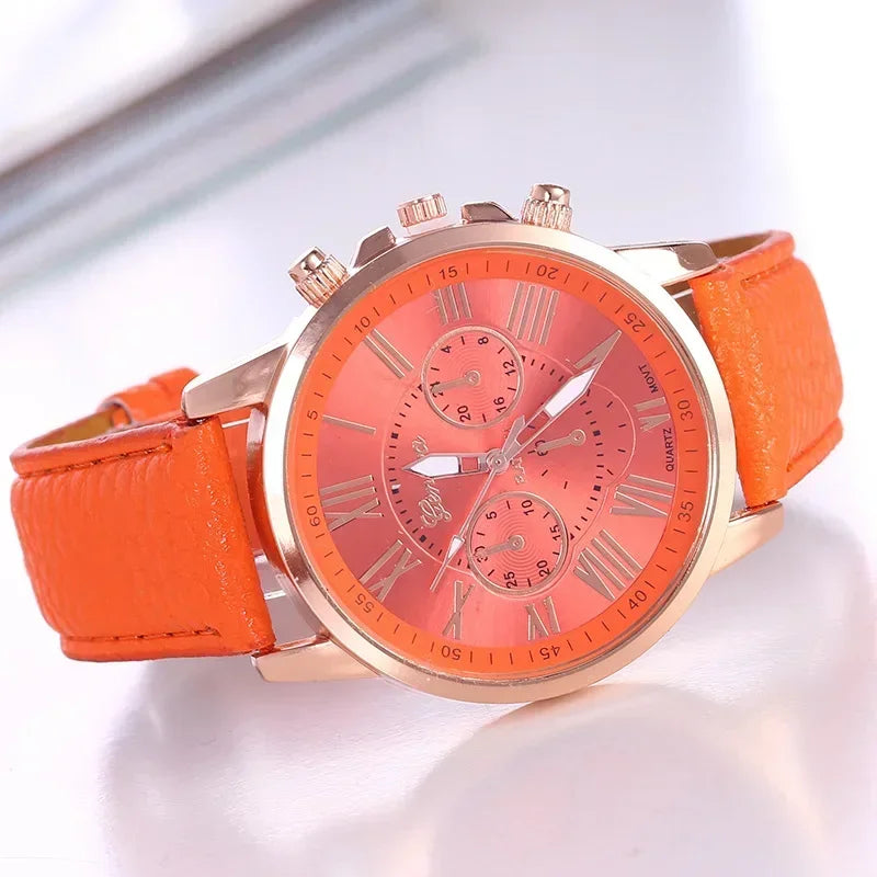 Women’s Leather Dress Watch