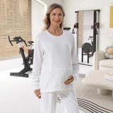 Waffle Knit Nursing Sweater Hoodie