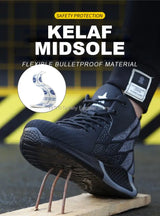 Men High Top Indestructible Safety Boots