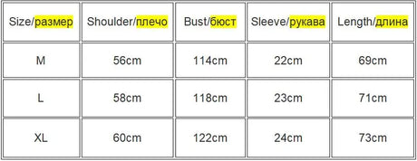 Size chart for oversized Harajuku streetwear tee, including measurements for M, L, and XL sizes.