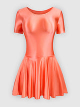 Women Satin Sports Ballet Skirt