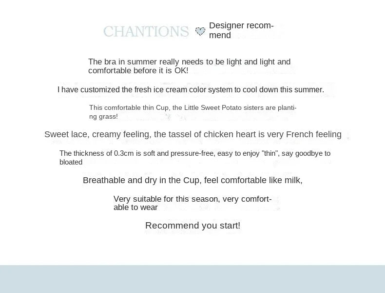 Women Ultra Thin Bra Set