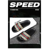 Men Designer Snake Print Slides