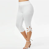 Women Plus Size Seamless Capri Leggings