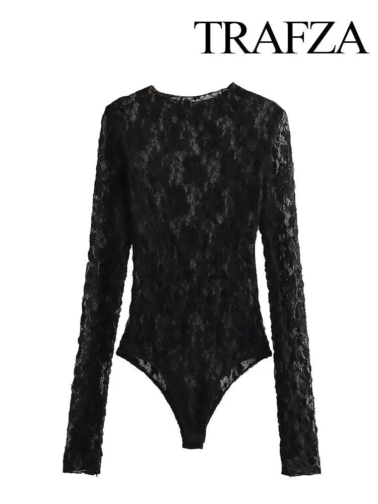 Summer Lace Jumpsuit Women – Hollow Out Bodysuit