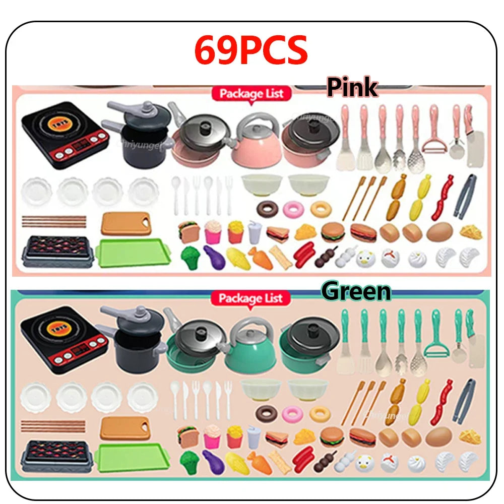 Kids Play Kitchen Accessories Set (92/69/59 PCS)