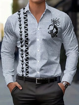 Men Hawaiian Print Shirt