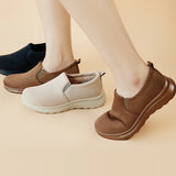 Women Snow Ankle Boots – Anti-Slip Plush Leather Winter Footwear