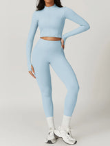 Women's Sexy Zip Long Sleeve Yoga Jacket – Workout Running Cycling Top