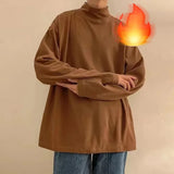 Men Velvet Slim Fit Turtleneck