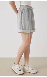Women's Drawstring Cotton Casual Shorts