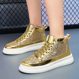 Pink Bling High Top Fashion Skate Shoes
