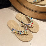 Women’s Low Heel Beach Sandals Non-Slip Slides