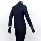 Men Slim Fit 3-Piece Formal Suit