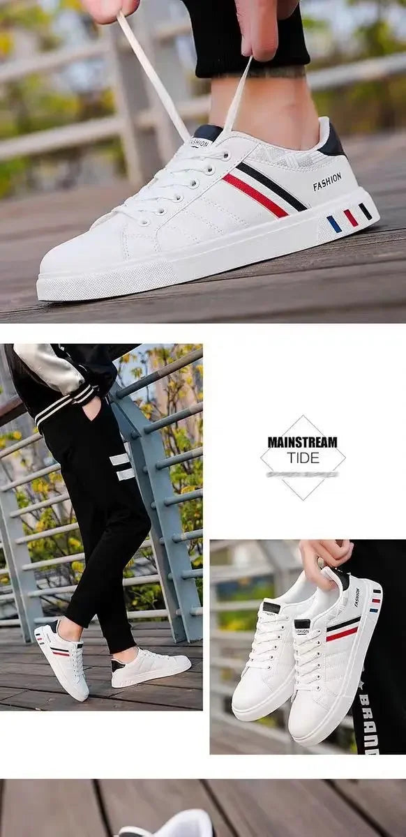 Men’s PU Leather Casual Sneakers