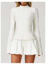 Women Stretch Slim Fit Training Jacket