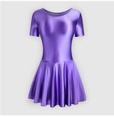 Women Satin Sports Ballet Skirt