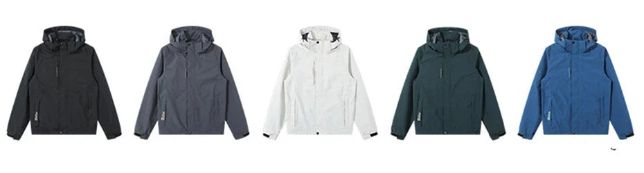 Men's Plus Size Waterproof Windbreaker