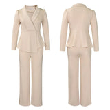 Women Plus Size Long Sleeve Pants Set