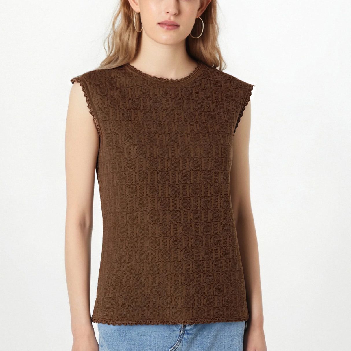 Knitted Texture Summer Casual Tank Top