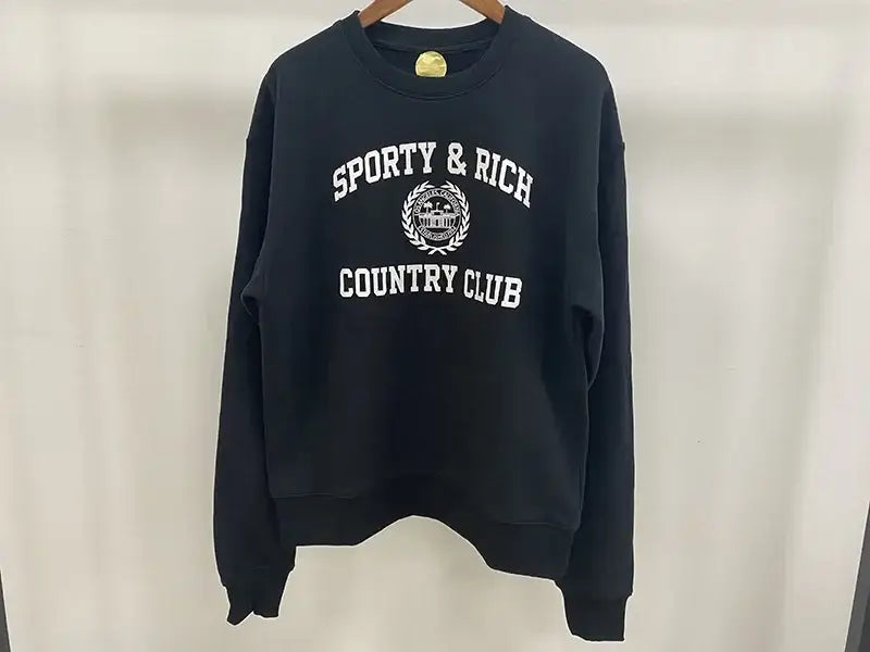 Women Letter Print Sweatshirt Vintage O-Neck Pullover