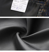 Men's Plus Size Floral Smoking Jacket