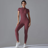 Women's Breathable Sports Yoga Bodysuit – Quick Dry Fitness Jumpsuit