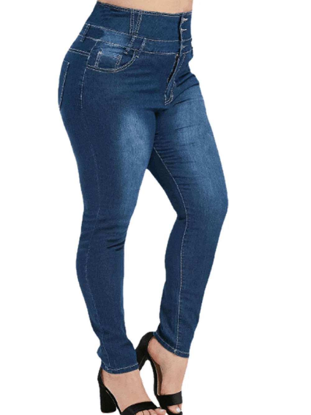 Women's Plus Size High Waist Denim Jeans