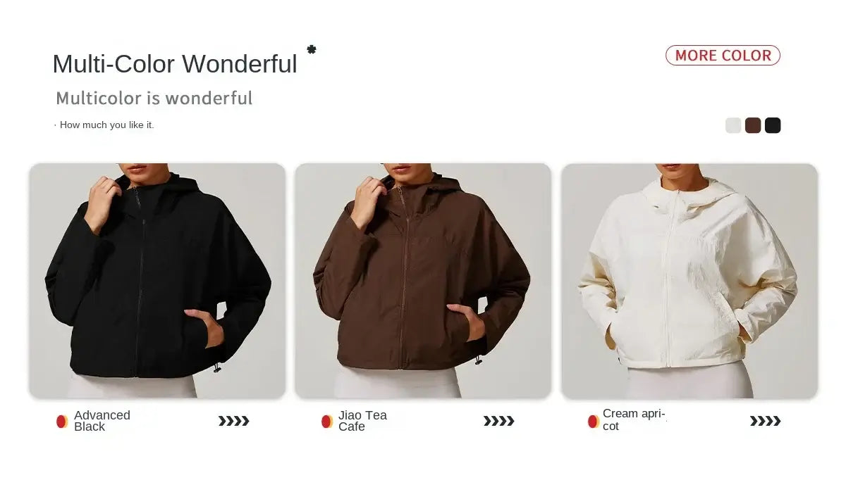 Women Quick Dry Hooded Sports Jacket