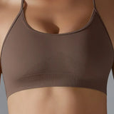 Women Quick Dry Cross Back Sports Bra