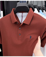 Men Cotton Embroidered Polo Shirt
