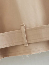 Vintage Cropped Belted Double Breasted Jacket