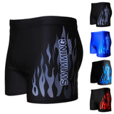 Men Flame Print Swim Briefs