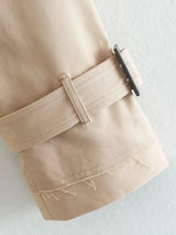 Vintage Cropped Belted Double Breasted Jacket