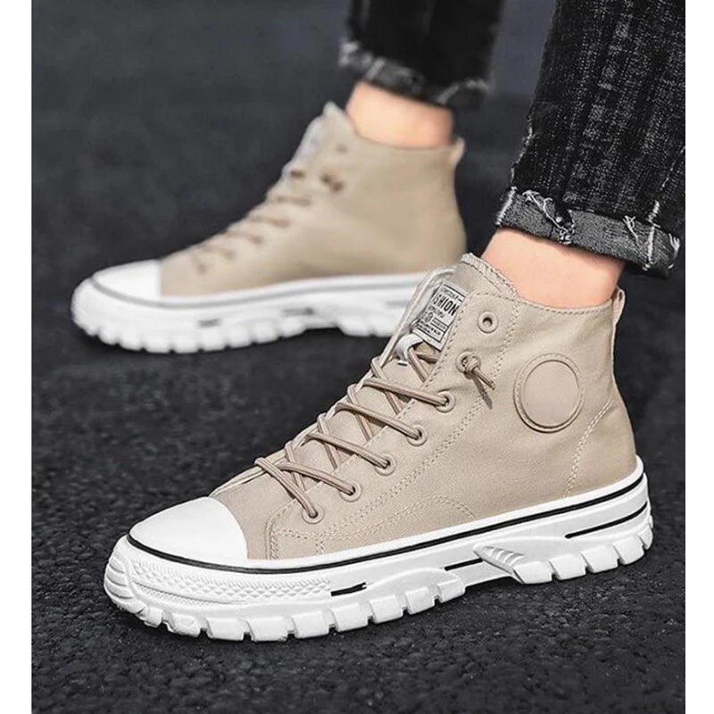 BritFlex™ Men’s High-Top Canvas Sneakers