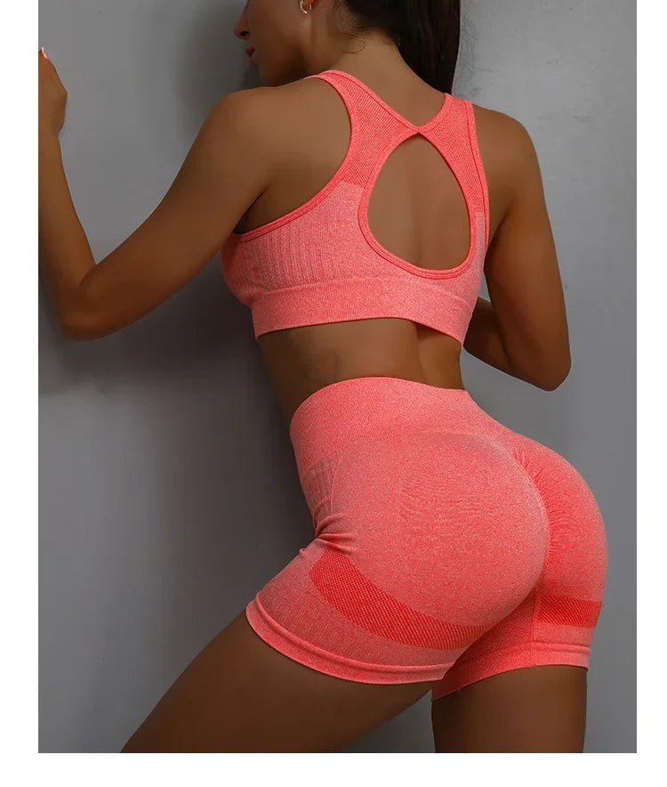 Women Fitness Vest & Shorts Set