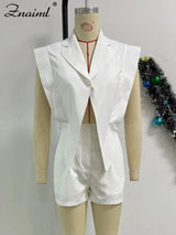 VivaPatch™ – White Patchwork Birthday Jumpsuit (Trendy, Flattering & Standout)