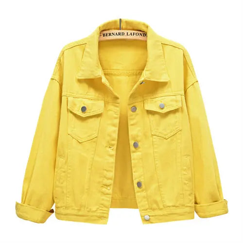 Pure Color Women's Denim Jacket