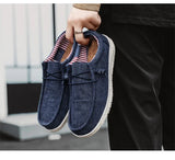 Men Casual Canvas Slip On Loafers