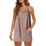 Women Sleeveless Tennis Onesie