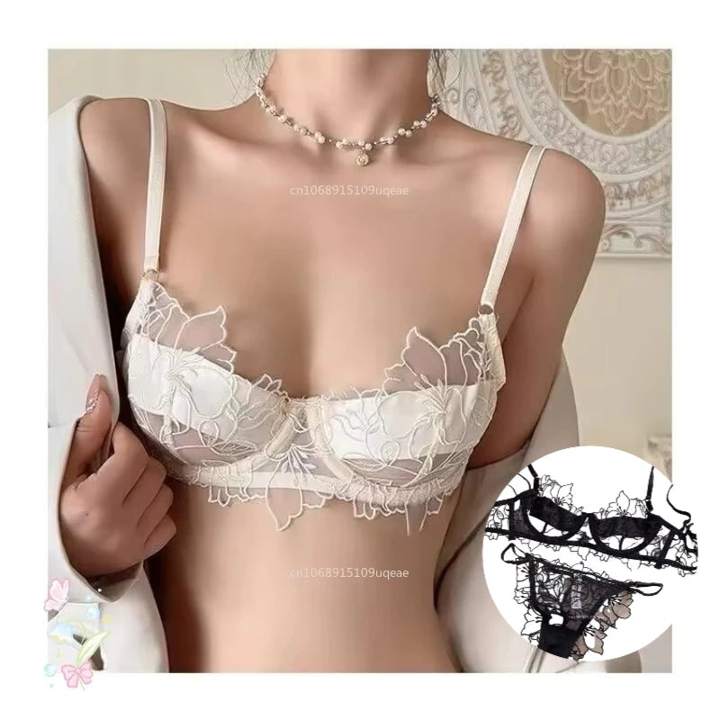 Women Embroidered Lingerie Set